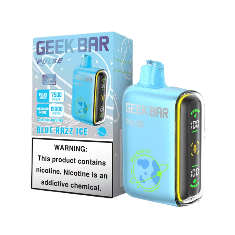 Geek Bar Pulse Nicotine Vape / Blue Razz ice